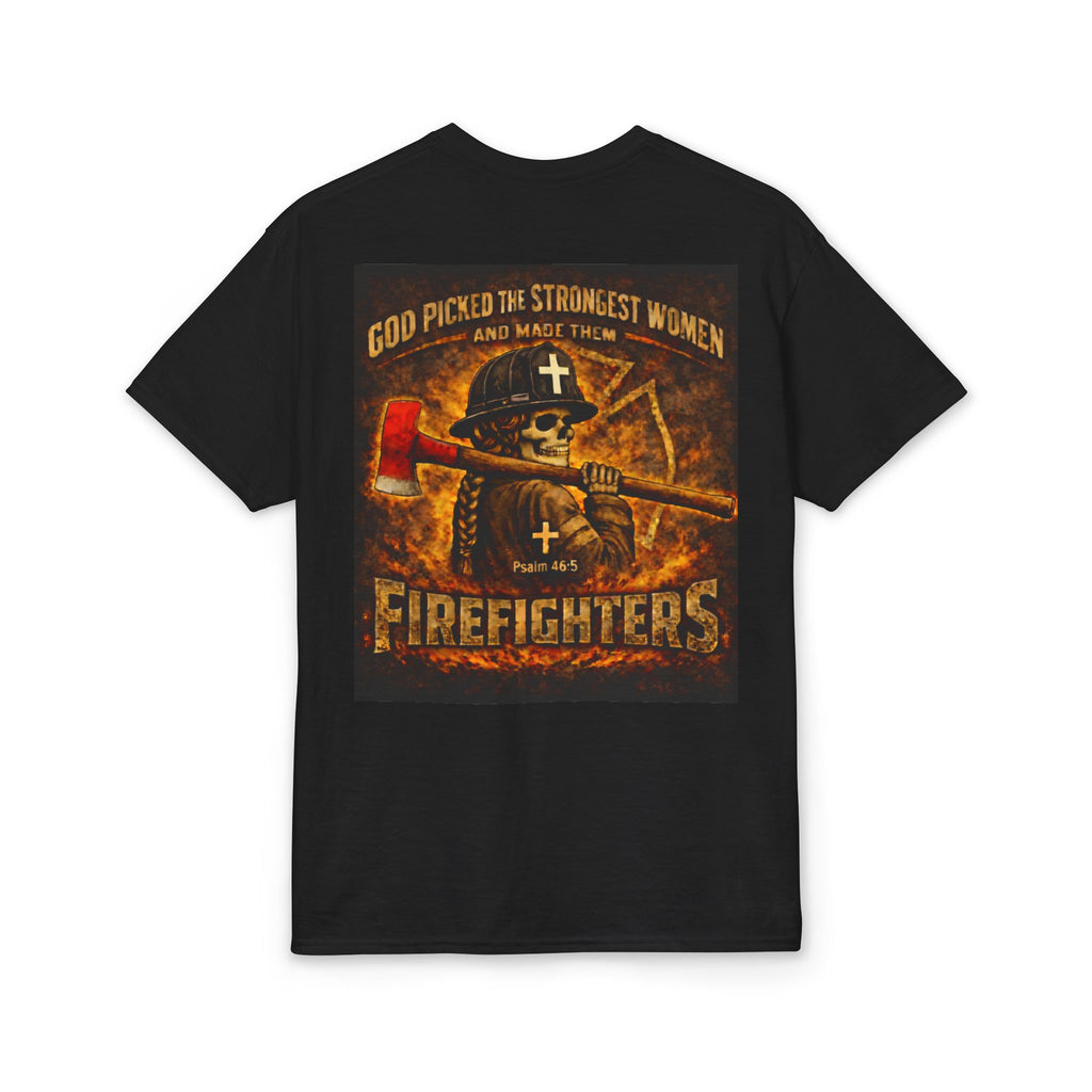 Forged In Fire — Strong Women Firefighter Tee