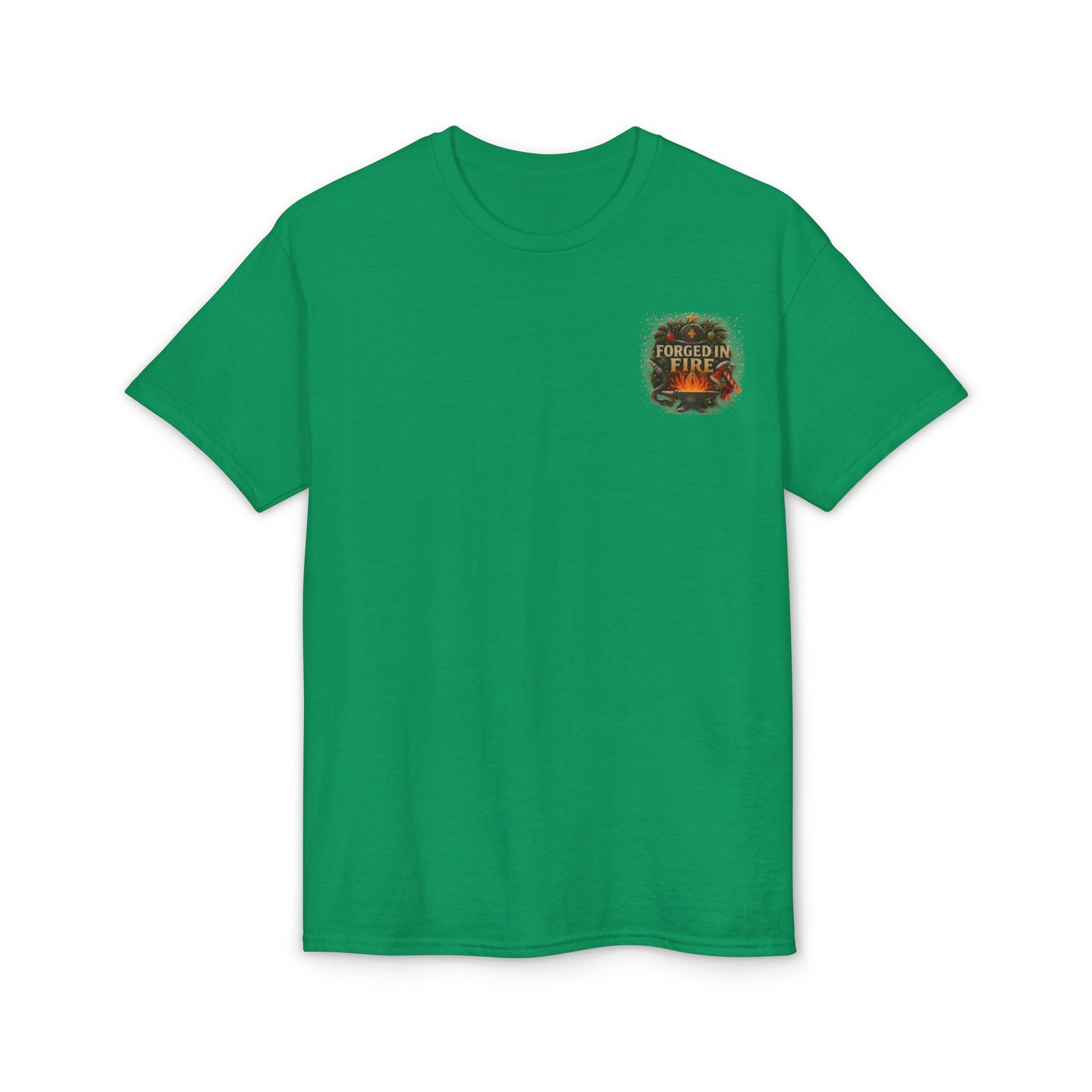 Merry Christmas Nativity Firefighter T-Shirt – “The Original Firefighter” Holiday Tee