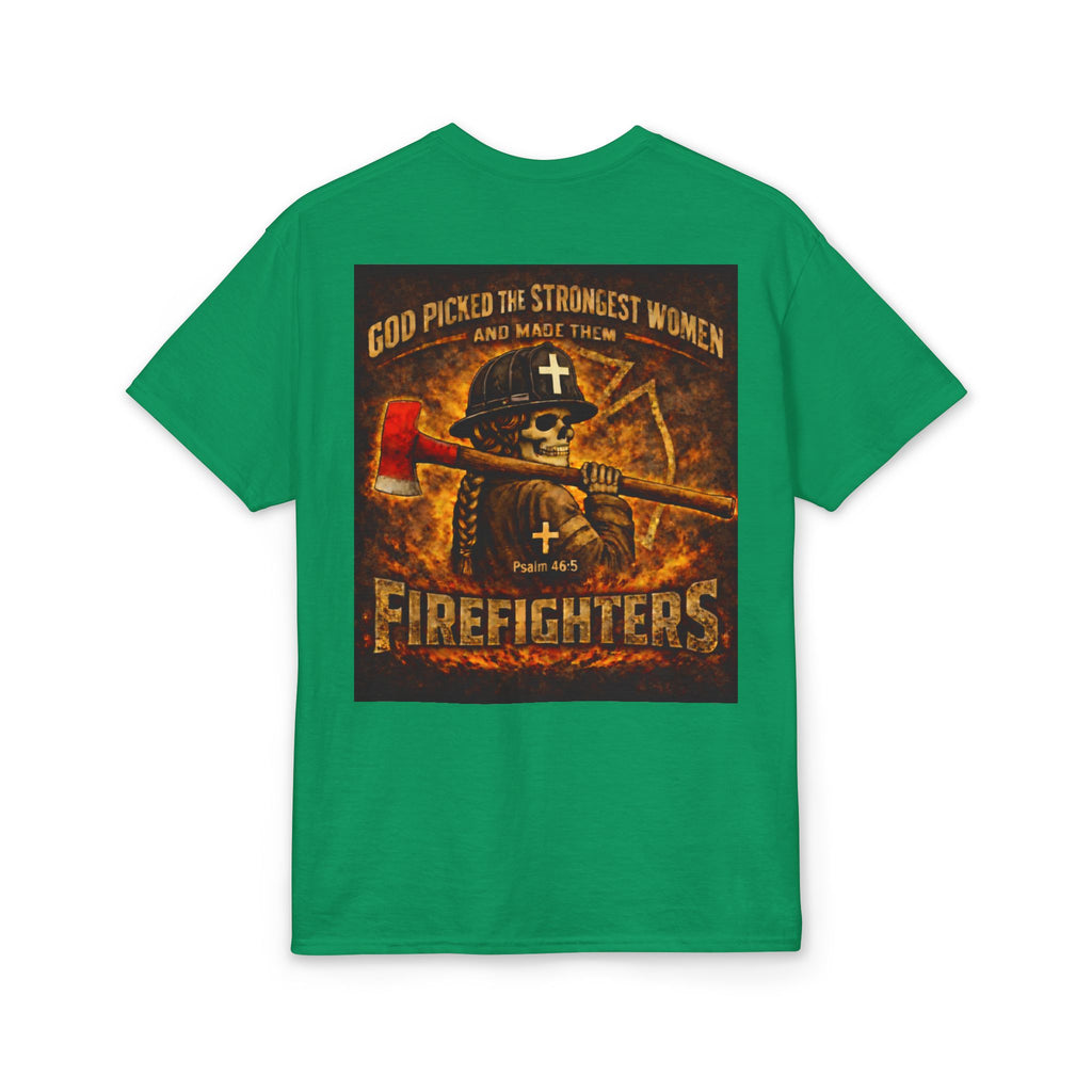 Forged In Fire — Strong Women Firefighter Tee