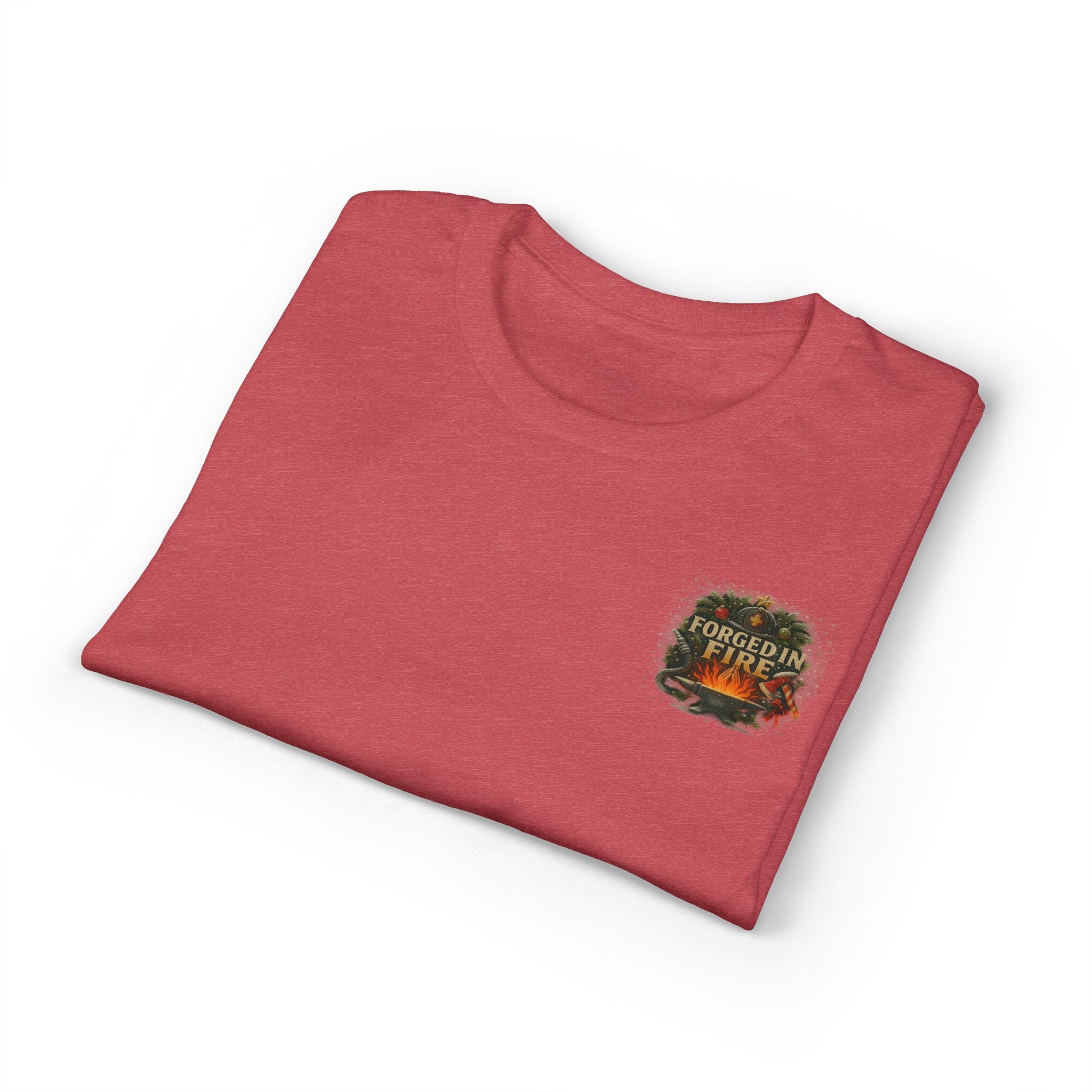 Merry Christmas Nativity Firefighter T-Shirt – “The Original Firefighter” Holiday Tee