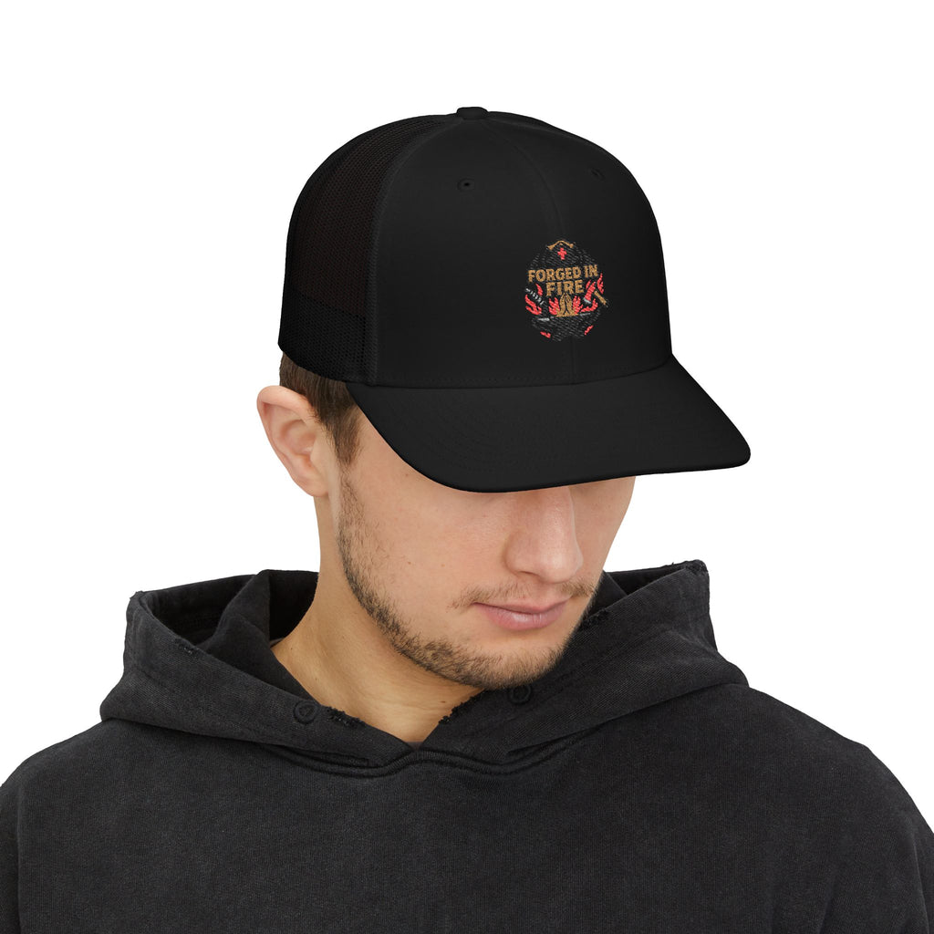 Forged in Fire Embroidered Trucker Cap