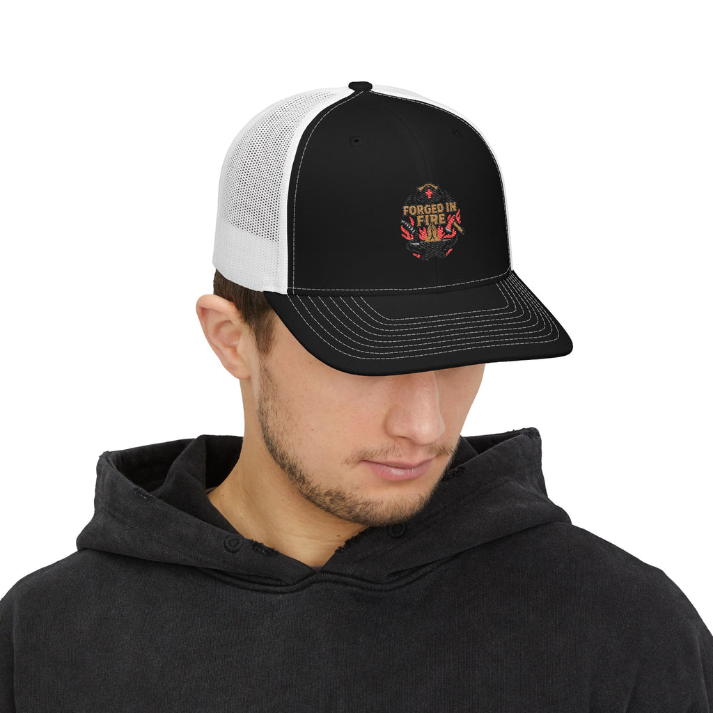 Forged in Fire Embroidered Trucker Cap
