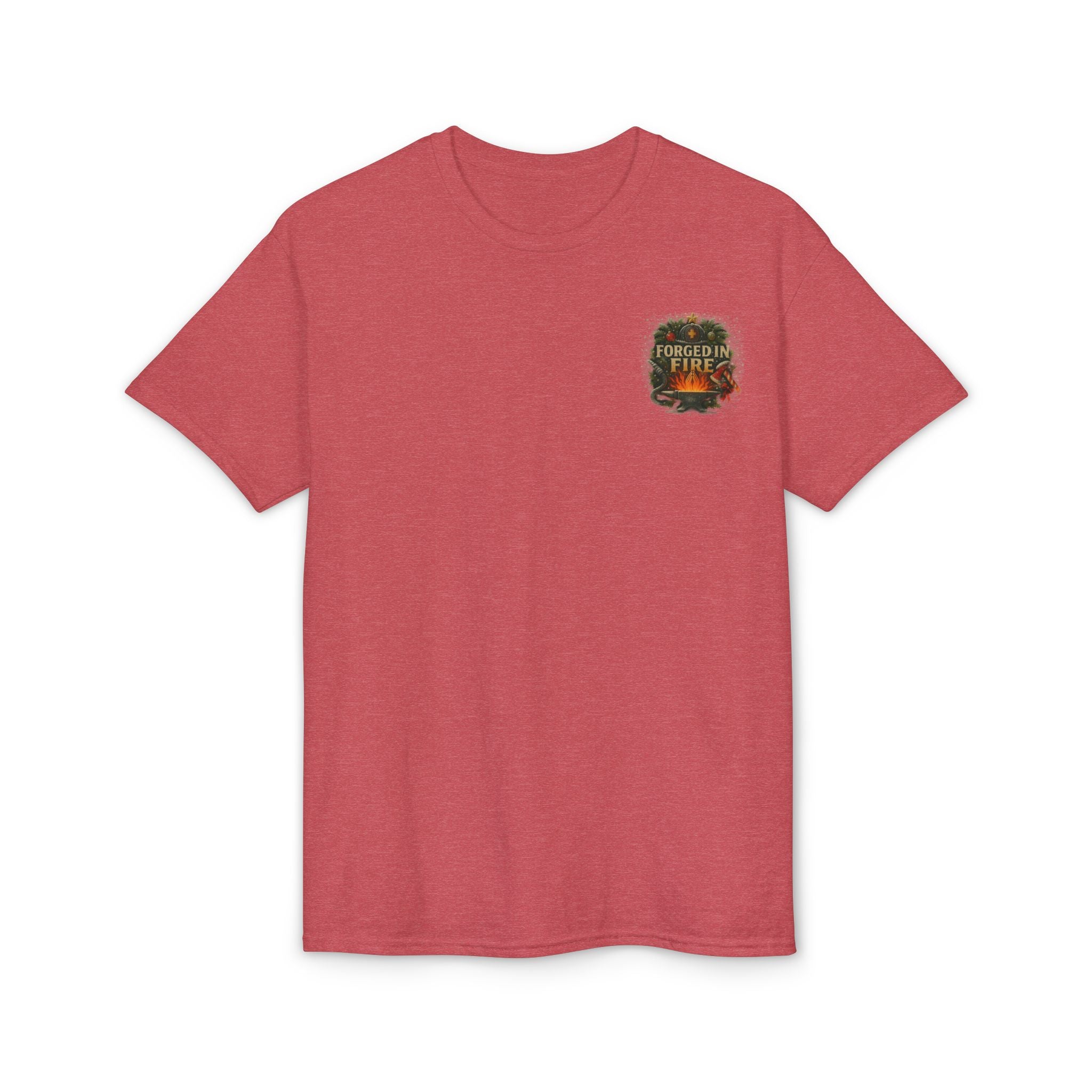 Merry Christmas Nativity Firefighter T-Shirt – “The Original Firefighter” Holiday Tee