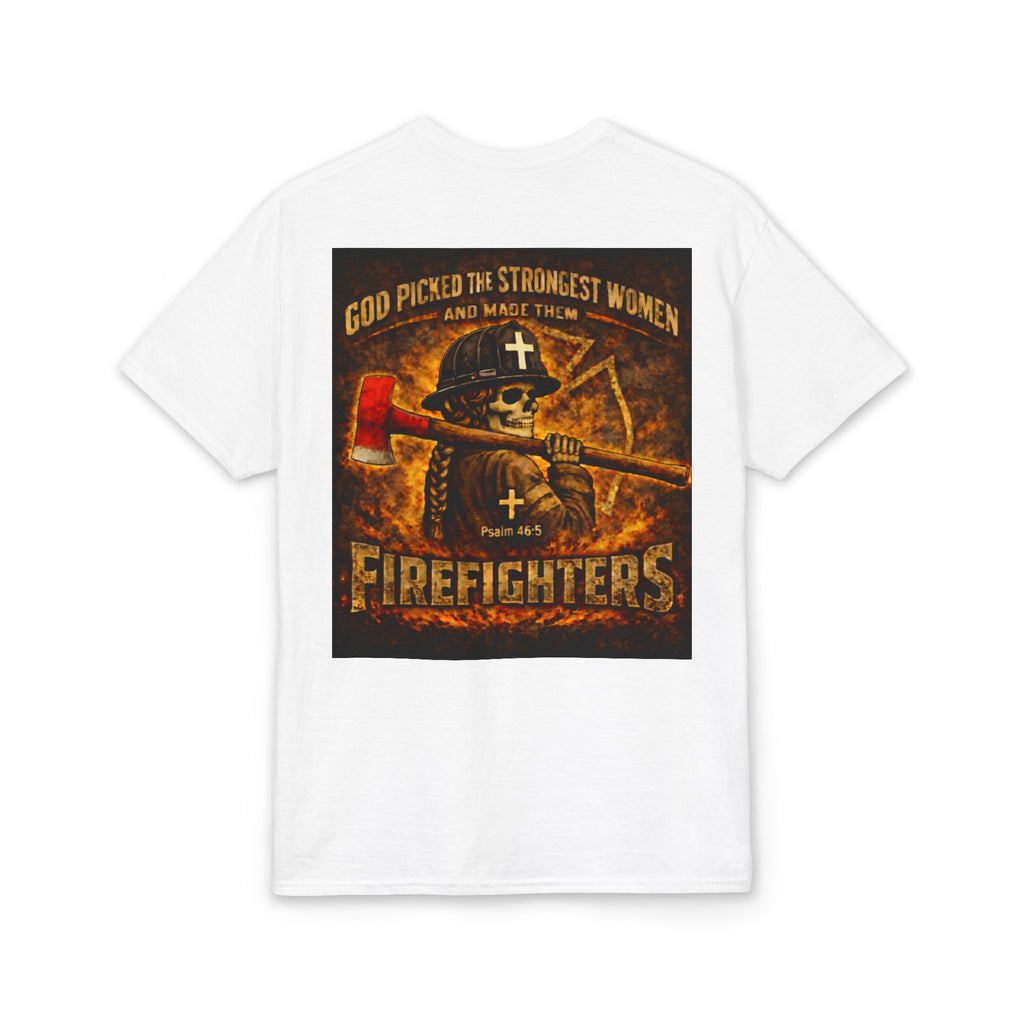 Forged In Fire — Strong Women Firefighter Tee