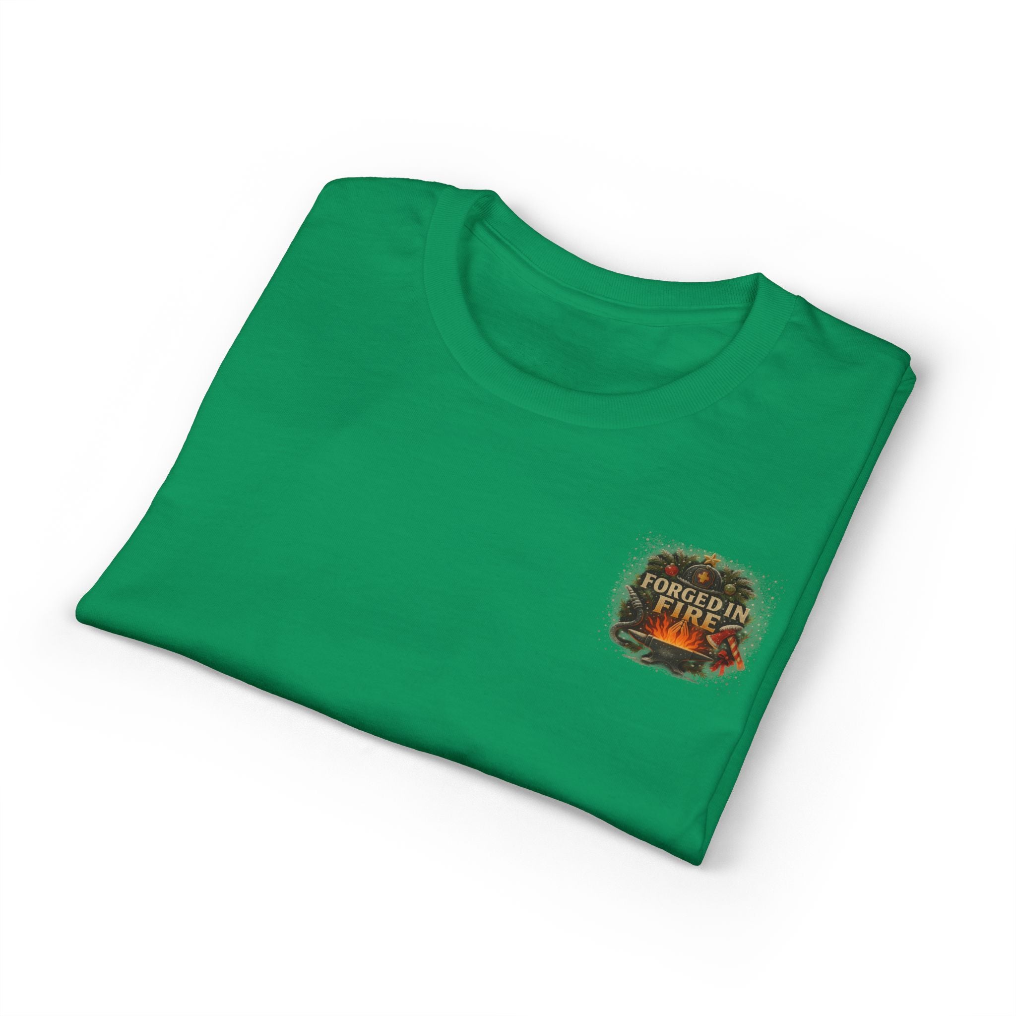Merry Christmas Nativity Firefighter T-Shirt – “The Original Firefighter” Holiday Tee