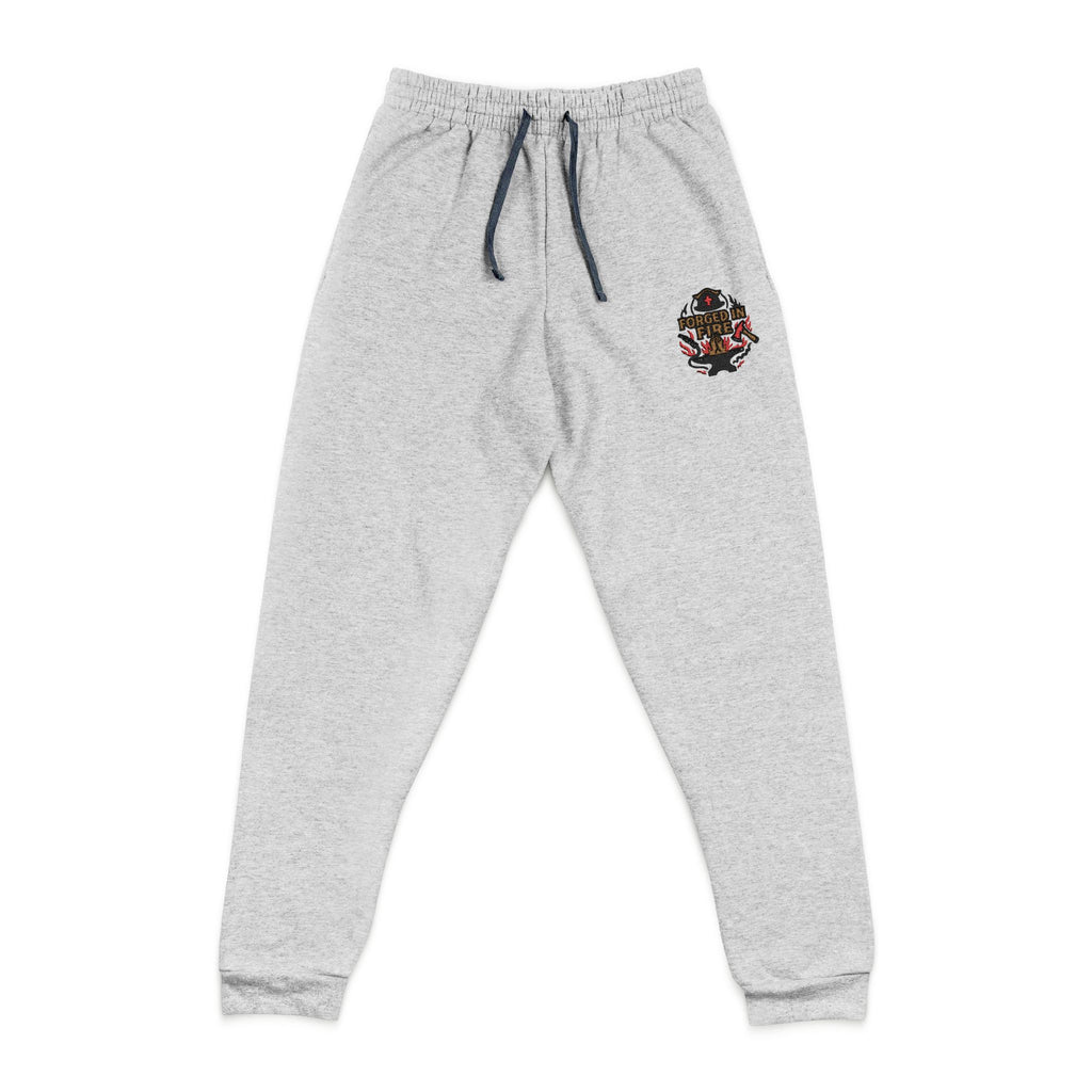 Embroidered Dark Charcoal Joggers — Forged In Fire Branded