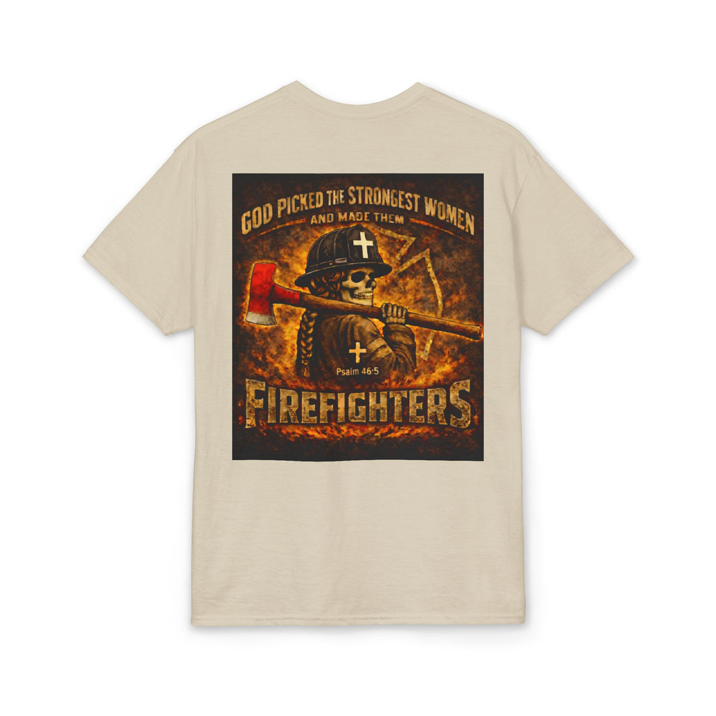 Forged In Fire — Strong Women Firefighter Tee