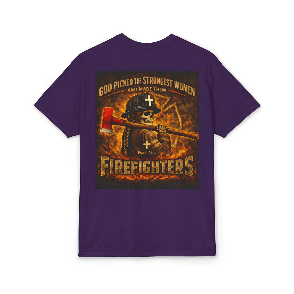 Forged In Fire — Strong Women Firefighter Tee