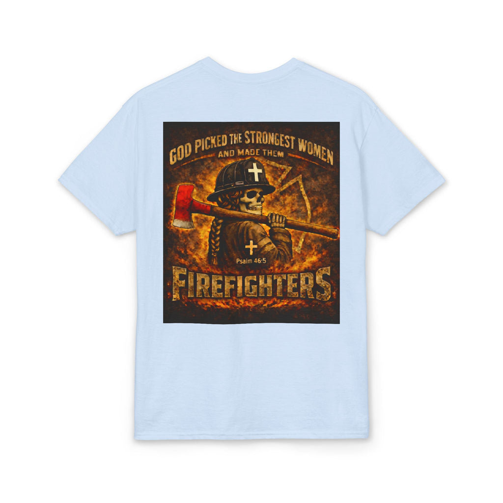 Forged In Fire — Strong Women Firefighter Tee