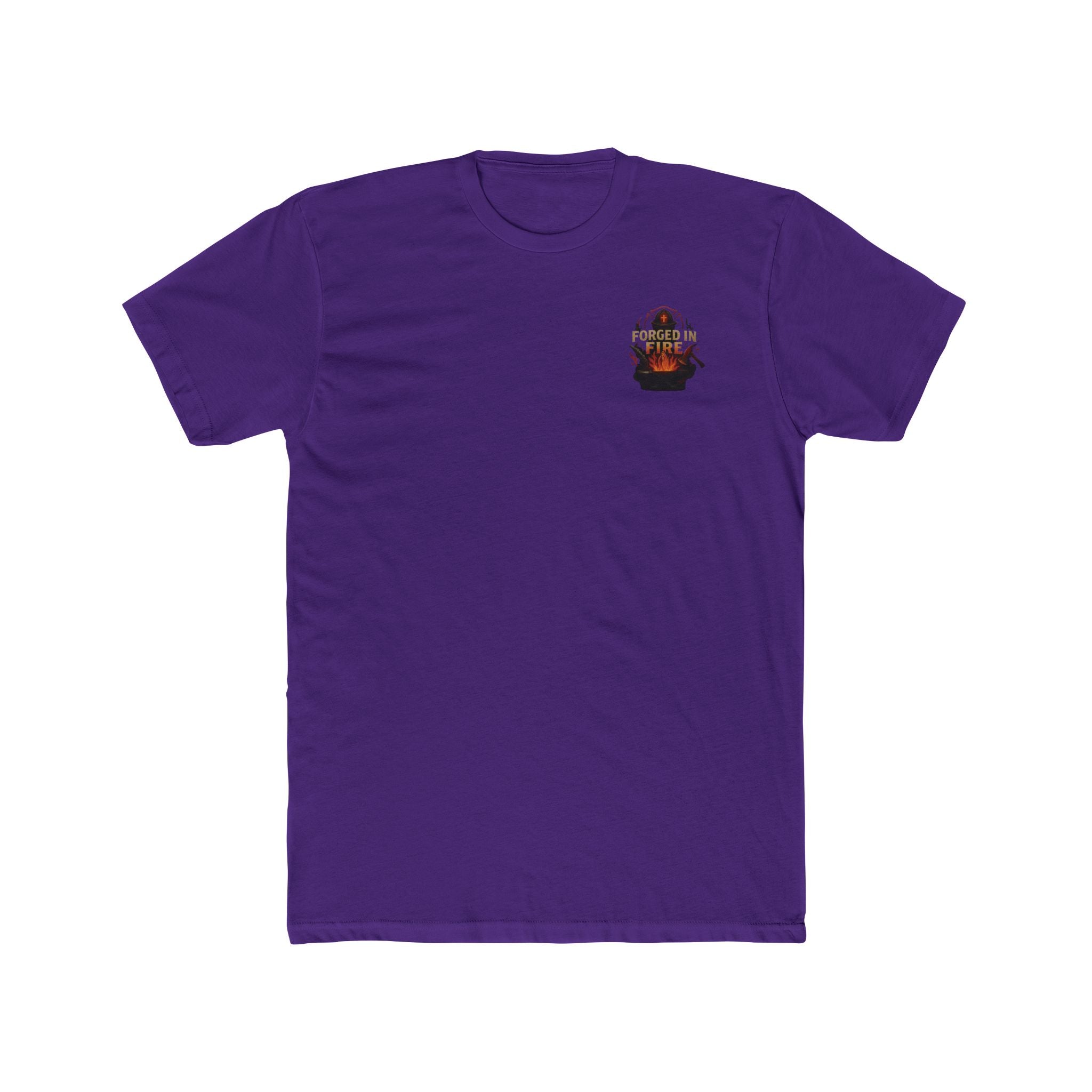 'The Strongest Steel Is Forged In The Hottest Fires' Graphic Tee — Skeleton Blacksmith Design