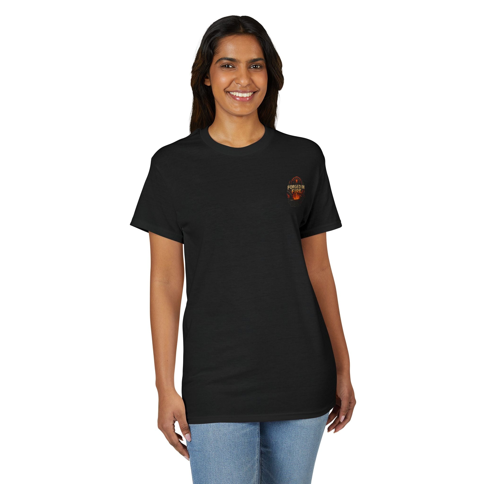 Forged In Fire — Strong Women Firefighter Tee