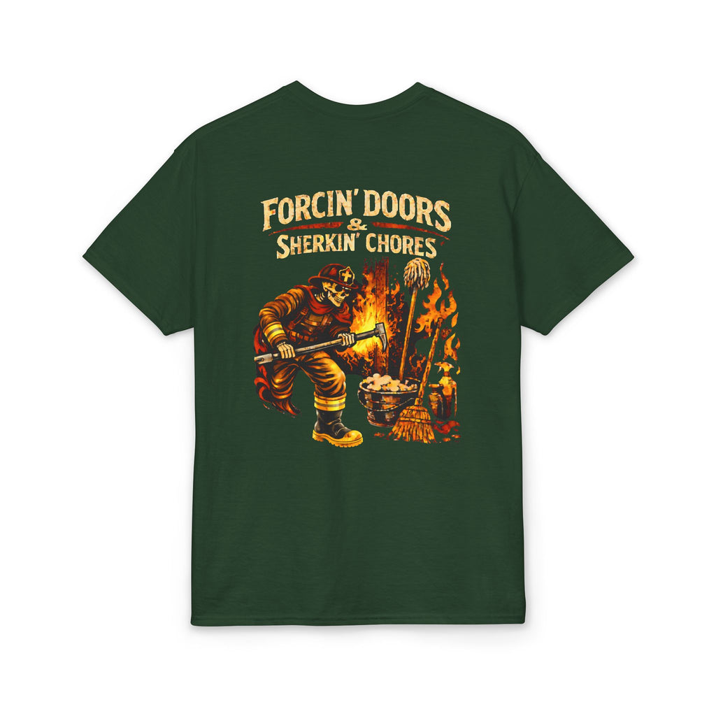 Forcin' Doors and Sherkin' Chores T-Shirt